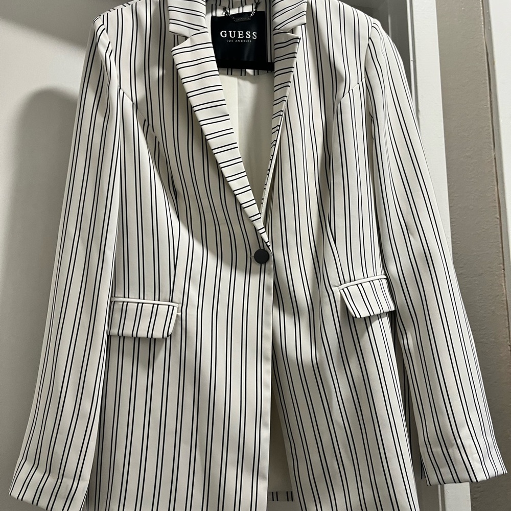 Guess striped size large blazer
